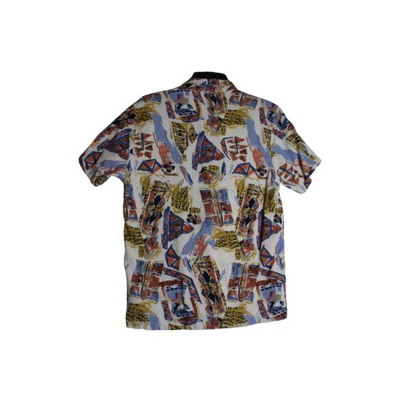 PULL & BEAR Short Sleeve Button Down Shirt Mens Large - Picture 3 of 4